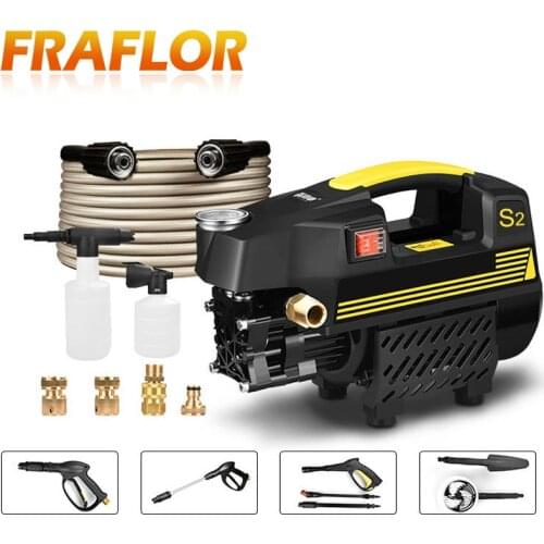 220V-240V Induction Motor 1.4kW 140bar High Pressure Car Washer Big Flow 6.5LPM Self Suction Household Home Use Cleaning Machine