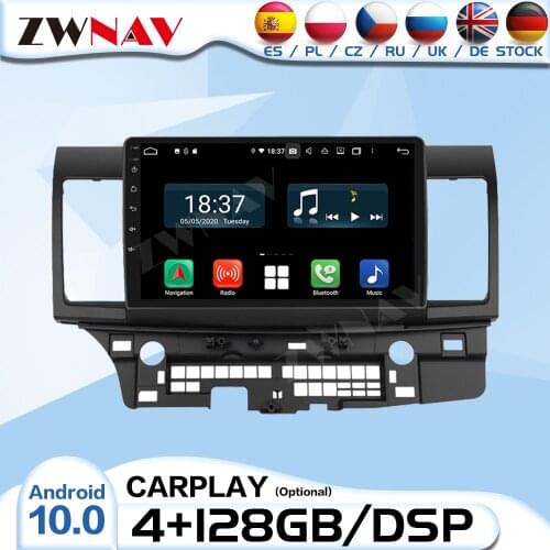 Android 10 Radio Receiver For Mitsubishi Lancer EVO 2007 2008 2009 2010 2011 2013 2014 2015 2016 2017 Audio Stereo GPS Head Unit