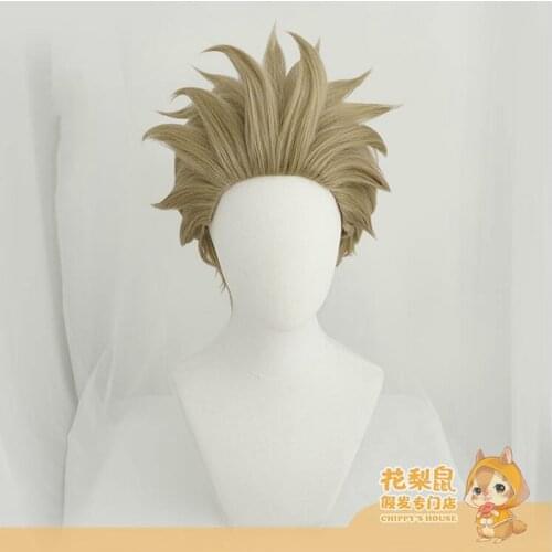 AniHut Hawks No.1 2 Boku No Hero Academy Anime Cosplay Wig My Hero Academy / Hawks Academy Cosplay Short Hair Brwon Anime Wigs