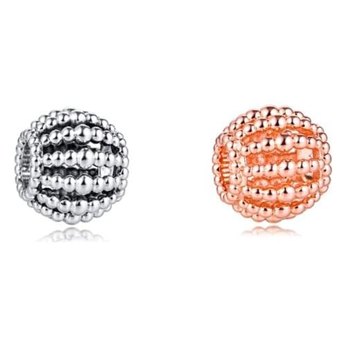 925 Silver Beads Beaded Openwork Charm Woman DIY Beads For Jewelry Making Fits European Sterling Silver Bracelets