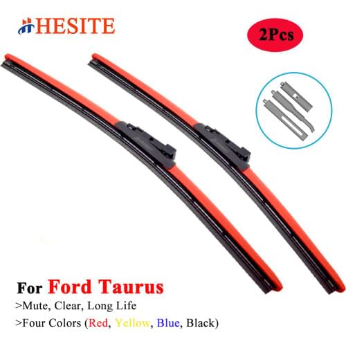 HESITE Colorful Car Wiper Blade Yellow For 0-60 Sync 3 Ford Taurus SHO AWD Limited V6 V8 2013 2015 2016 2017 2018 2019 2020 2021
