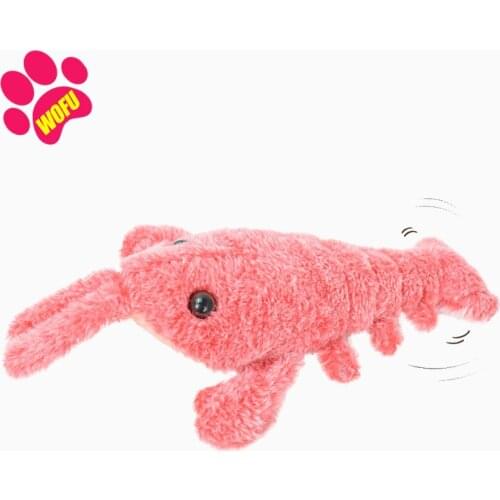 WOFUWOFU 2021 Funny Jumping Shrimp Electric Simulation Lobster Pet Toys cats catnip toy cat toys dog toys cat toys