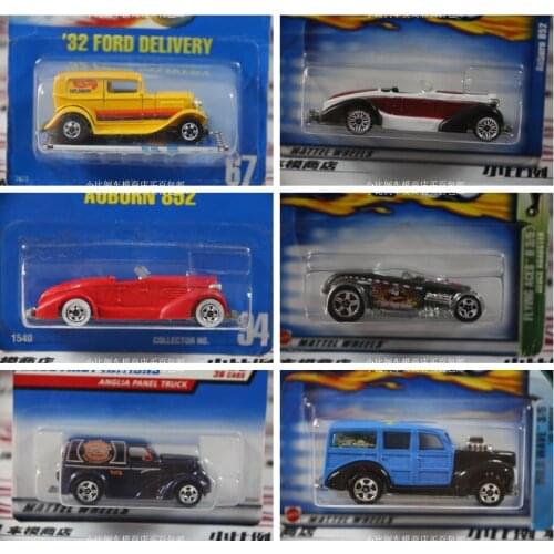 Hotwheels 1:64 FORD Auburn Bugatti Classic Cars Collector Edition Metal Diecast Model Race Car Kids Toys Gift