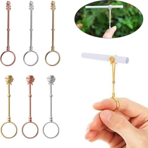 Metal Smoking Accessories Cigarette Hand Holder Vintage For Women Men Adjustable Slim Cigarettes Clip Smoking Holder