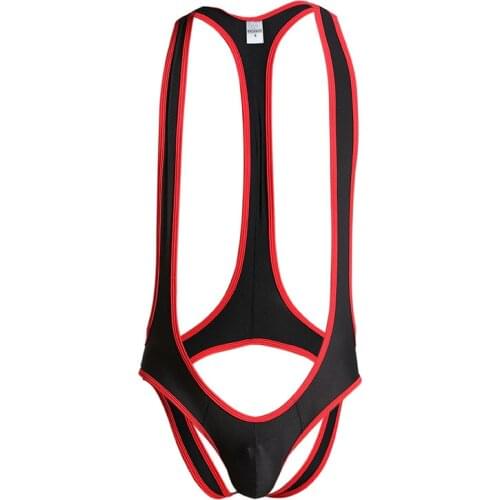 Sissy Panties Gay Mens Jockstrap Underwear Men Teddies Bodysuits Erotic Lingerie Sexy Mens Jumpsuit Wrestling Singlets Leotard