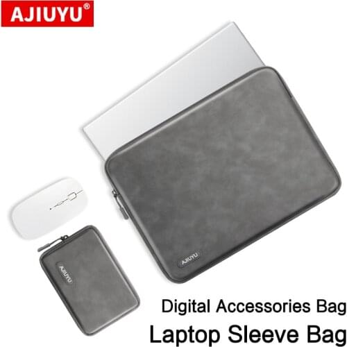 Soft Laptop Bag For Macbook air Pro Retina 11 12 13 14 15 15.6 Sleeve Case Cover For Xiaomi Dell Lenovo Notebook Computer PC Bag