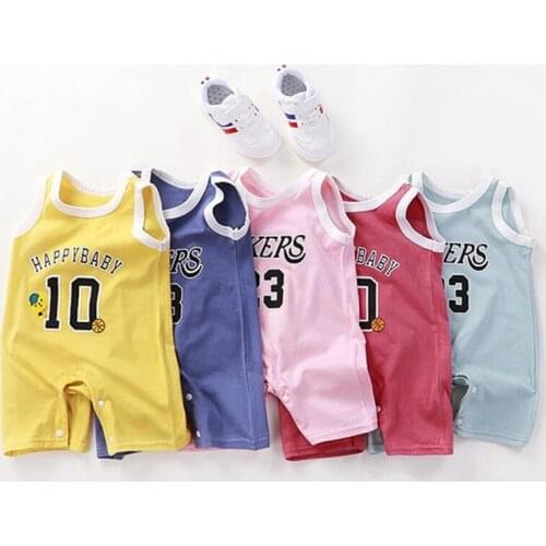 0-24 Month Baby Romper New Born Baby Sleeveless Shorts Onesie Fashion Sports Infant Jumpsuit Toddler Costume Climbing Clothes