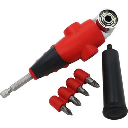 105 Degree Labor-saving Reversible Screwdriver Rachet Bit Set with 4pcs Batch Head