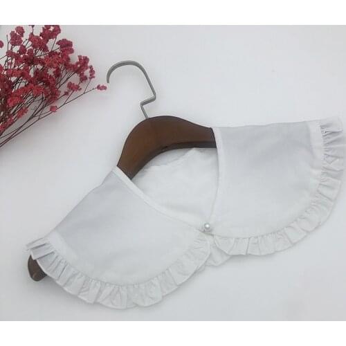Women Lapel Detachable Fake Collars Solid Color Sweater Decoration Ladies False Collar Shawl Necklace Clothes Accessories