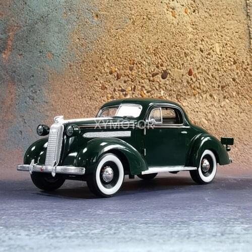 Signature 1/18 For Pontiac Deluxe 1936 Diecast Model CAR Green kids Gift Collection Ornament Display Metal,Plastic,Rubber