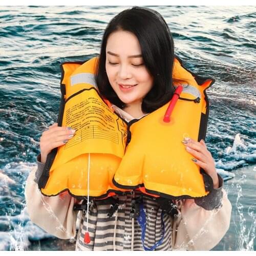 Fully-automatic adult inflatable life vest . portable manual professional inflatable life vest hot-selling