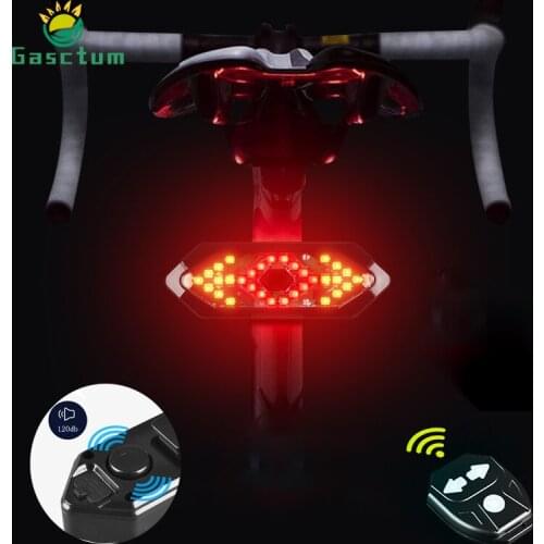 800 Lums Bike Turn Signals Remote Control Bicycle Direction Indicator MTB Rear Light USB Rechargeable CyclingTaillight with Horn