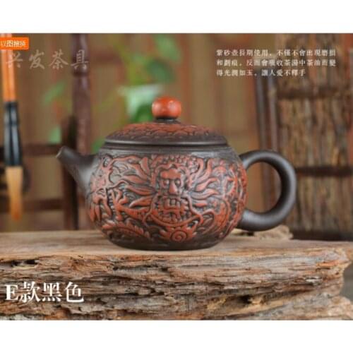 Special Offer Handmade New Model Premium Dragon Teapot Tea Pot Kung Fu Kettle Set 220ml Clay Ceramic Zisha Sets Porcelain