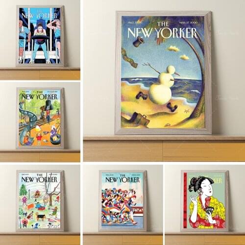 The New Yorker 2017 July 31 Magazine Cover Print Poster Wall Art Picture Canvas Painting For Living Room Home Decor