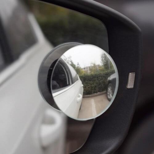 2Pcs Universal Car Convex Reflector Rear 360 Degree Adjustable Angle Side View Blind Spot Round Mirrors Car Styling Accessory