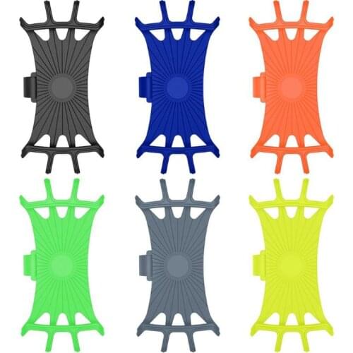Universal Bike Phone Holder Silicone Adjustable Anti-shock Phone Mount Bracket