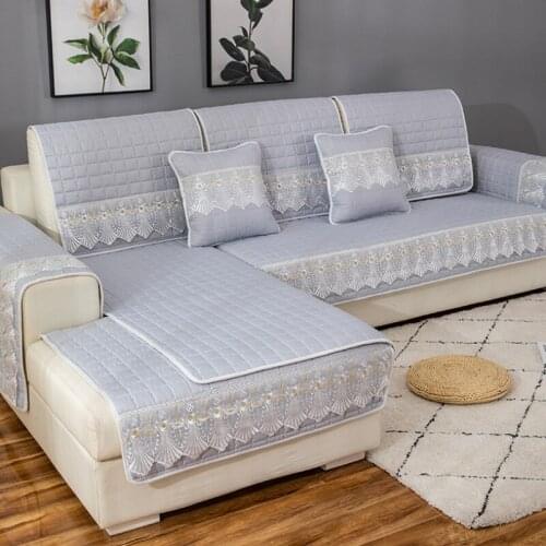Four Seasons Universal Sofa Cover Modern Plaid Non-slip Sofa Covers For Living Room Chaise Longue Furniture Cushion Cover Towel