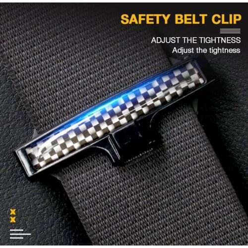 2 Pcs Safety Belt Clip Car Safety Seat Belt Buckle Clip Seatbelt Stopper Adjuster Clip To Relax Shoulder Car Seat Belt fixing Cl