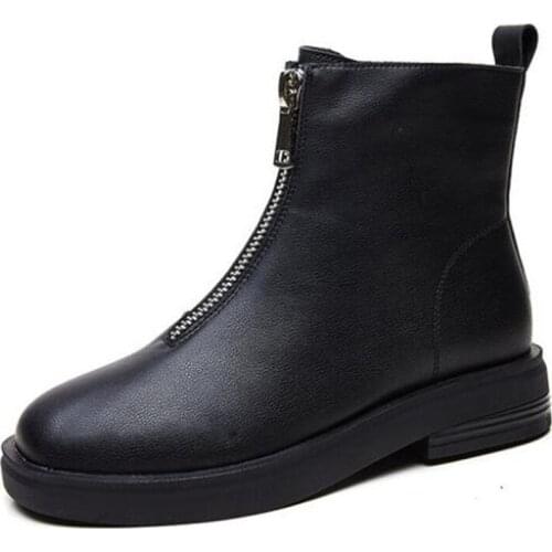 Spring New Classic Soft Cowhide Leather Boots Women High Heel Boots Ankle Boots Comfort Breathable Fashion Popular Women Boots