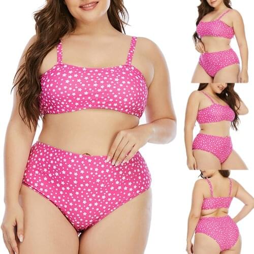 Sagace pink womens fashion comfortable sexy wave point sling Split Large Size Swimsuit Small fresh Bikini Swimsuit Купальники