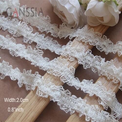 1 Yard Width:2cm Special Elastic Ribbon Laces Cute Dress Hem Trimming Lace for Garment Sewing Accessories(SS-2466)