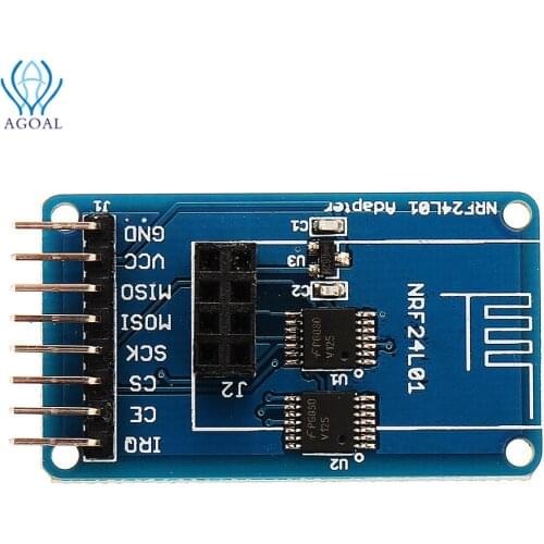 20pcs/lot 2.4GHz Wireless Transceiver NRF24L01 Adapter board Module 3.3V / 5V Compatible For Ardu