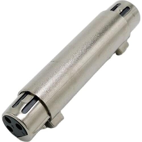 3pin XLR female butt joint connector 3pins XLR Female to Female connector for microphone Stereo System speaker box 1pcs