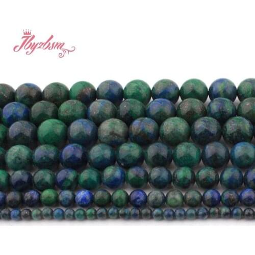 4,6,8,10,12mm Smooth Round Multicolor Malachite Lapis Lazuli Stone Beads For DIY Necklace Jewelry Making 15" Free Shipping