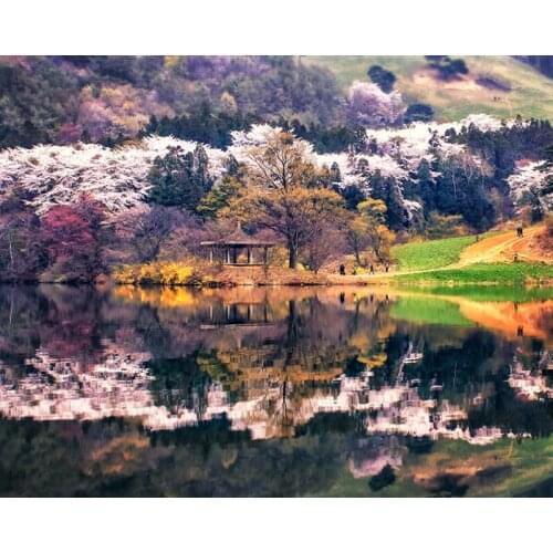 5d diamond painting Scenery Diamond Embroidery Shadow in water Cross Stitch diamond picture diamond mosaic wall decor painting