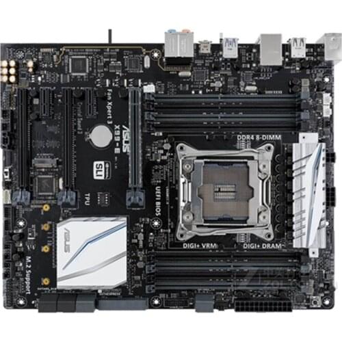 Free shipping original motherboard for for ASUS X99-E DDR4 LGA 2011-V3 USB2.0 USB3.0 boards 128GB X99 Desktop motherborad