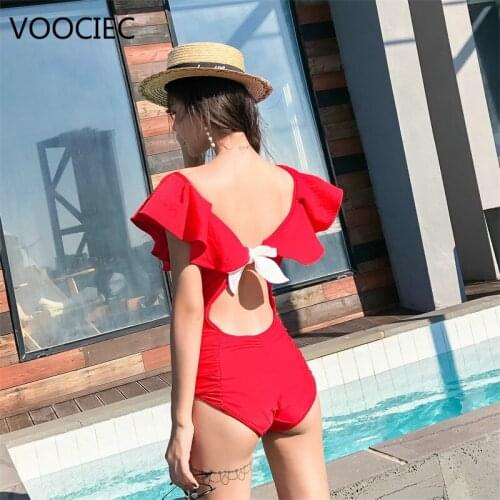 VOOCIEC Office Lady Bikini 2020 New Summer Woman High Waist Bikini Yacht Club Party Swimsuit Sexy Bathing Suits Ladies Bikini