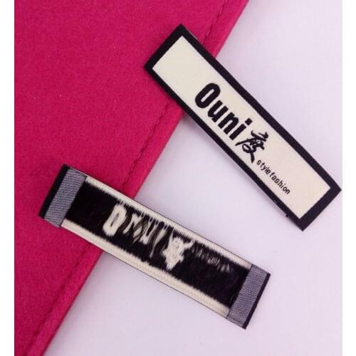 ZeQi Garment tags woven labels customize main label washable polyester label 1.5x6.5cm 1000pcs/lot free shipping