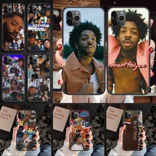 Brent Faiyaz Singer Phone Case Cover Hull For iphone 5 5s se 2 6 6s 7 8 12 mini plus X XS XR 11 PRO MAX black pretty prime trend