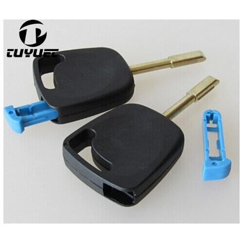 Transponder Key Shell For Ford Mondeo Key Blanks (Can Install Chip) Blue Chip Slot