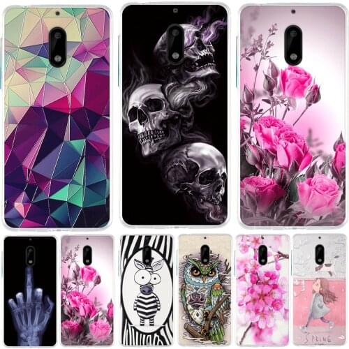 Case For Nokia 6 Case Cover Silicon Soft TPU Funda For Nokia 6 TA-1033 TA-1021 Back Cover Cute Capa Coque For Nokia 6 Phone case
