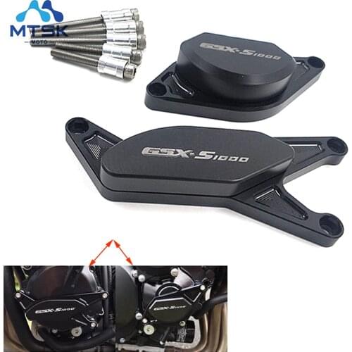 For SUZUKI GSX-S1000 GSX-S1000F 2015 2016 2017 CNC POM Frame Slider Crash Pad Engine Stator Case Saver Protector GSX S1000