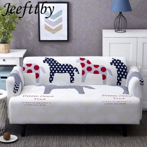 Home Decoration Elastic Sofa Tight Wrap All-inclusive Slipresistant Cartoon Sofa Cover Elastic Sofa Single/Two/Four-seater