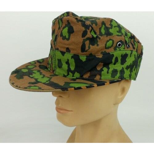 Reproduction WWII WW2 German M42 Cap Hat Oak Leaf Reversible Camo IN Size Military Store