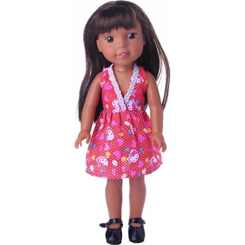Best sweet Gift dress for Wellie Wisher doll party M37