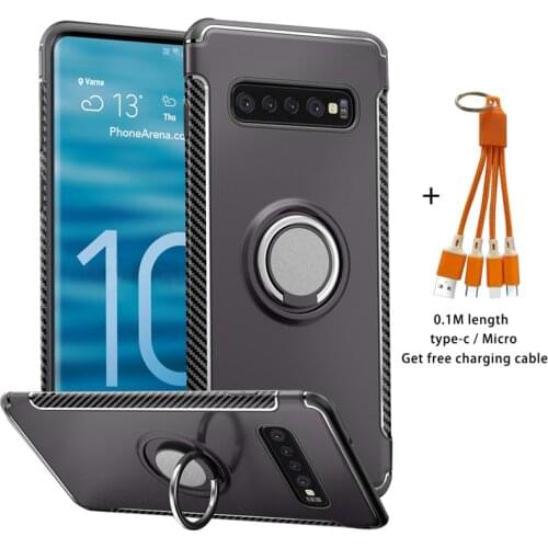 Magnetic Ring Bracket Case For Samsung s7 s8 s9 s10 New Thin Rotatable Kickstand Back Cover For Galaxy S7edge S10plus S20ultra