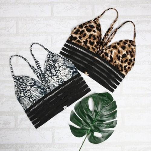 Sexy Printed Bra Woman One-piece Soft Breathable Femme Bra Fitness Push-up Stitching Beauty Back Ladies Casual Bra