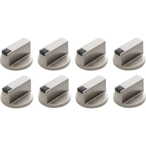 Stove Handle, 6mm Zinc Alloy Control Knob Oven Switch Universal Silver Gas Stove Control Knob, Suitable for Oven Stove Gas Stove