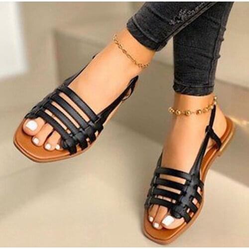 Summer Womens Open Toe Sandals Ladies Casual Shoes Ladies Beach 2021 New Slip-on Outdoor Large Size Shoes Tenis Feminino