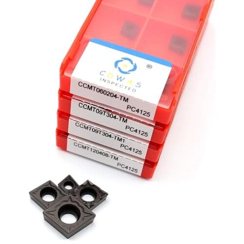 CCMT060204 CCMT09T304 CCMT120408 TM PC4125 Carbide Inserts High Quality External Turning Tool CNC Lathe Cutter Tool For Steel
