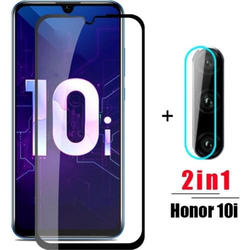 2in1 Protective Glass for huawei honor 20 lite pro 20s View 20 10 lite Tempered Glas Screen Protector on Honor 10i Camera Glass