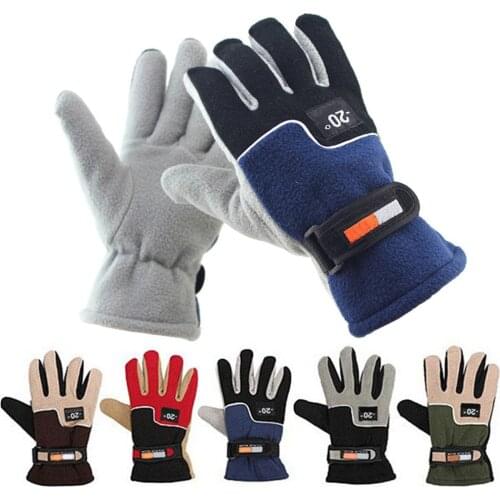 Winter Snowboard Gloves Women Men Windproof Full Skiing Warm Gloves Protection Outdoor Camping Hiking Cycling Christmas Gloves