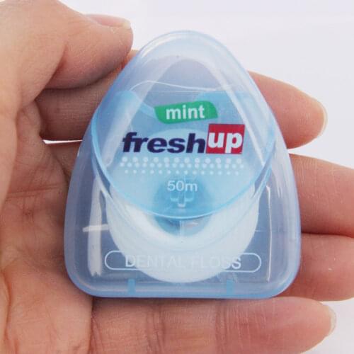 50M Micro Wax Peppermint flavor Dental Flosser Interdental Brush Teeth Stick Toothpicks Floss Pick Oral Hygiene Clean Wire L0027
