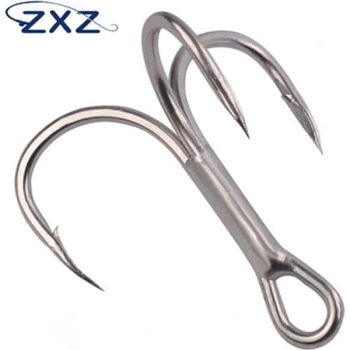 ZXZ Super Strong Hook Three Hooks High Carbon Steel Barbed Bait Hook Fishing Gear Is Not Easy To Slide The Hook And Loop 20pc