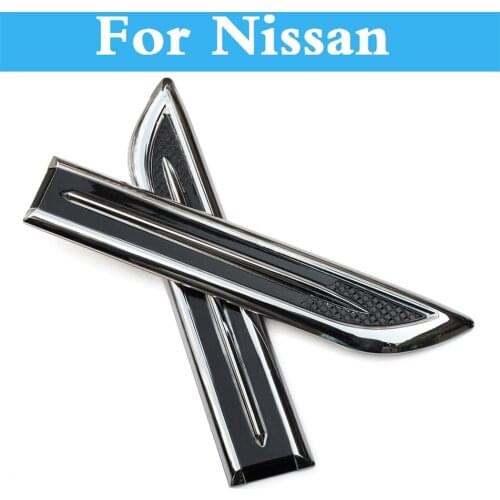 10pcs Abs Chrome Car Simulation Abs Decal For Nissan Patrol Pino Pixo President Primera Pulsar Otti (Dayz) Pathfinder