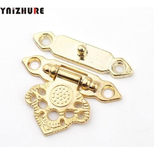 2PCS Antique Zinc Alloy Jewelry Box Padlock Hasp Locked Wooden Wine Gift Box Handbag Buckle Hardware Accessories